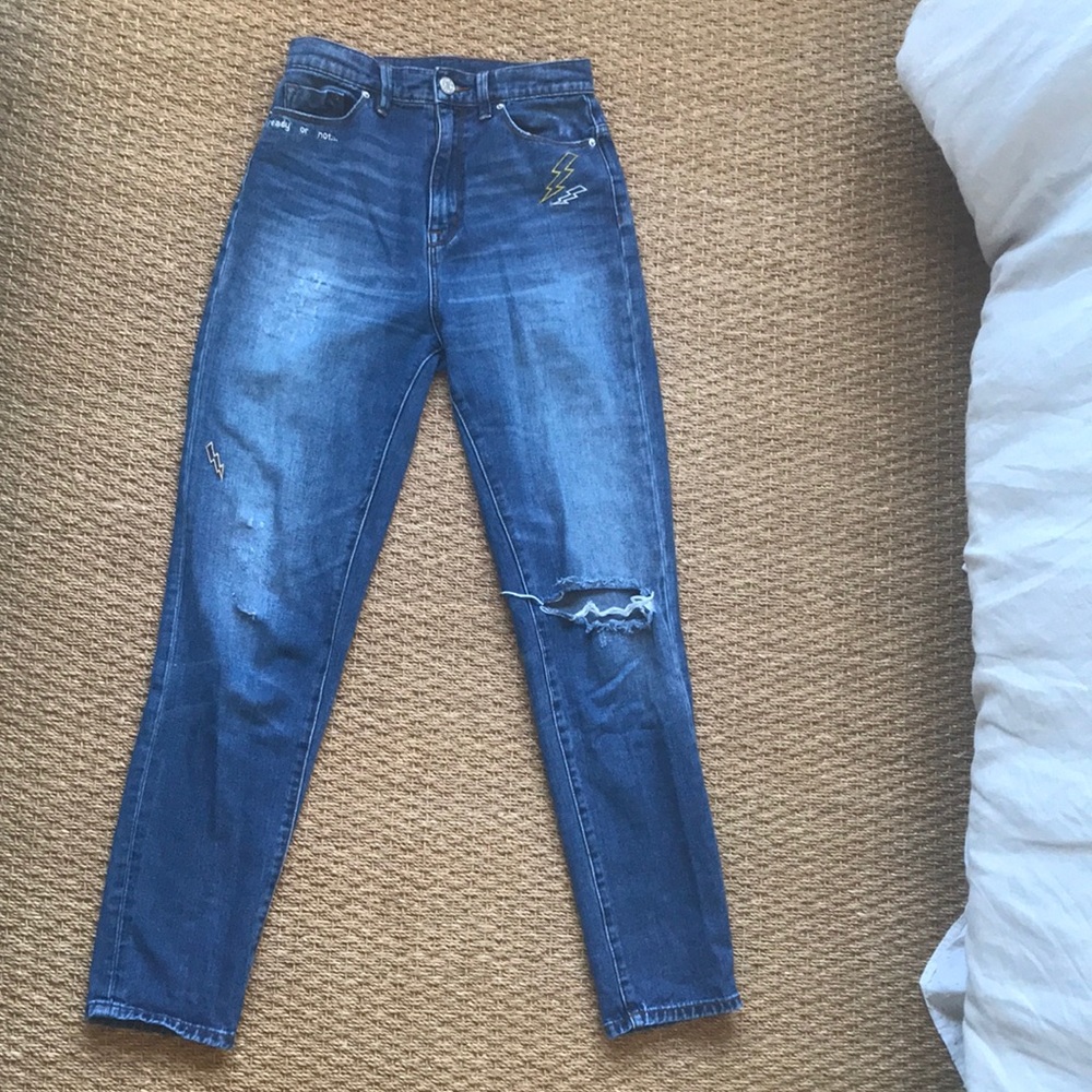 BDG Embroidered High-waist Jean